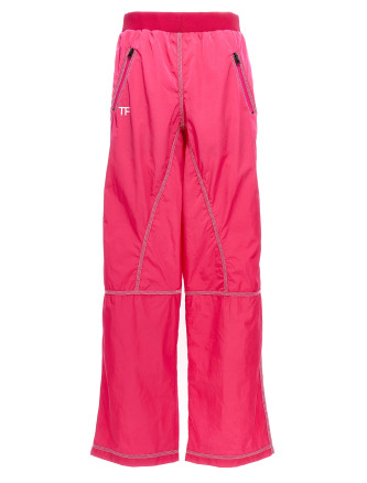 Logo nylon pants