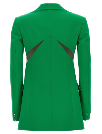 Tulle insert blazer jacket #