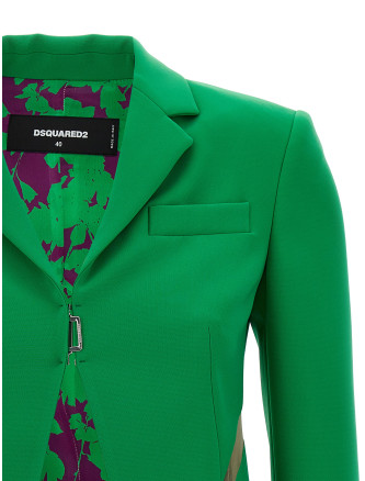 Tulle insert blazer jacket #