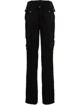 Satin cargo pants #