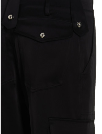 Satin cargo pants #