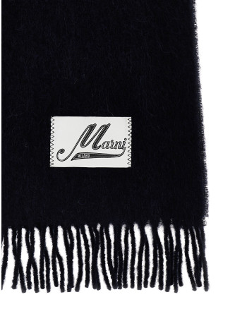 Logo patch scarf #