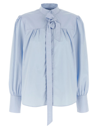 Lavallière collar shirt