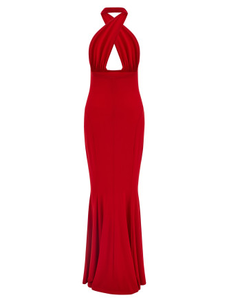 'Cross Halter Fishtail' dress #