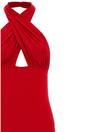 'Cross Halter Fishtail' dress #