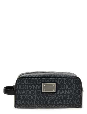 Leather toiletry bag