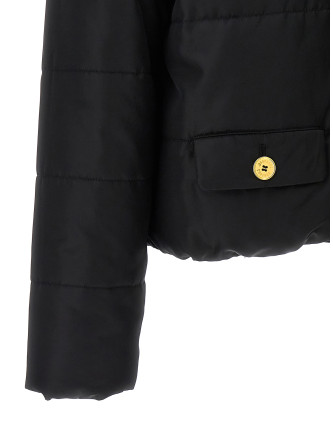 Logo button down jacket #