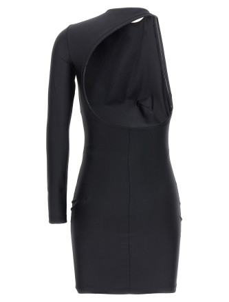 Cut-out one shoulder dress #