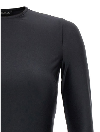 Cut-out one shoulder dress #