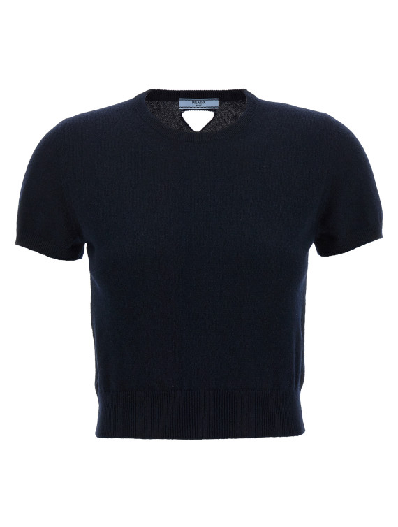 Cut-out logo sweater #1