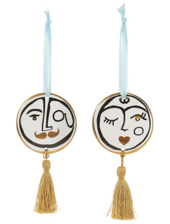 Set of 2 'Marseilles' ornaments #