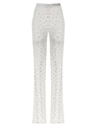 Rhinestone lace leggings