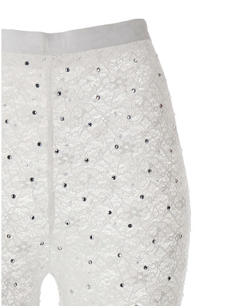 Rhinestone lace leggings #