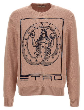 Logo embroidery sweater