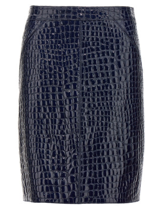 Croc print skirt #