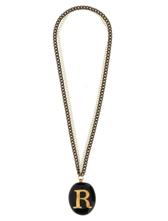 'R' mid necklace
