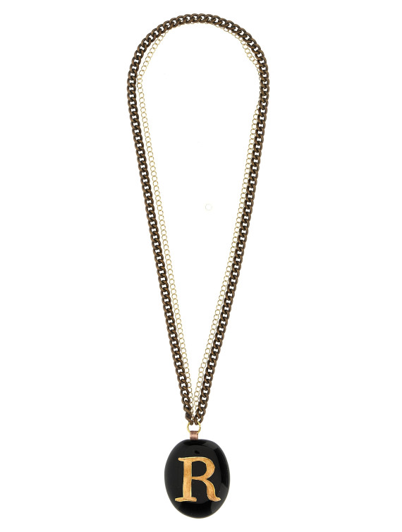 'R' mid necklace #1