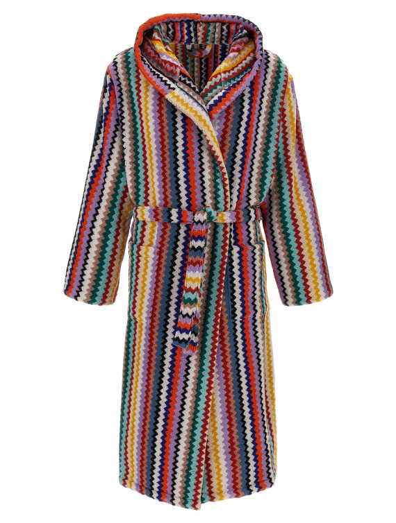 'Riverbero' hooded bathrobe #1