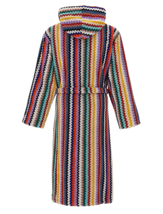 'Riverbero' hooded bathrobe #