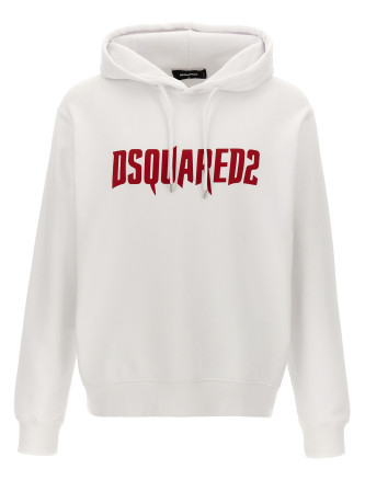 Logo print hoodie