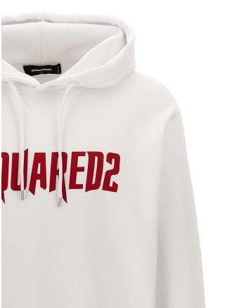 Logo print hoodie #