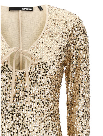 'Net Sequins Midi' dress #