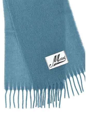 Logo patch scarf #