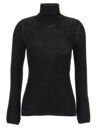 Silk cashmere turtleneck sweater