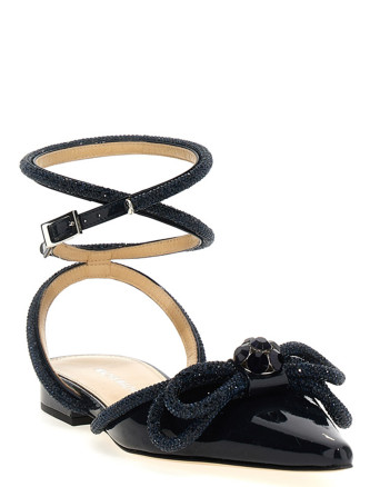 'Double Bow' ballet flats #