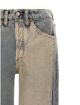 Visible stitching jeans #