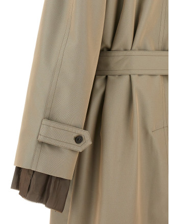 Long single-breasted trench coat #