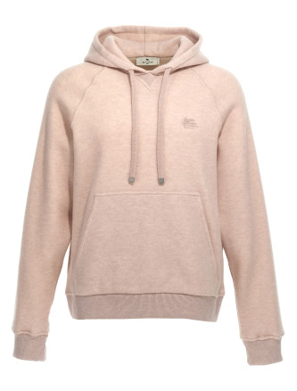 Logo embroidery wool hoodie