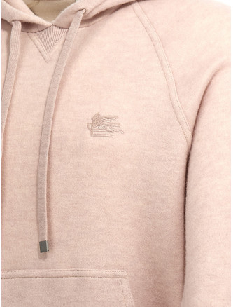 Logo embroidery wool hoodie #