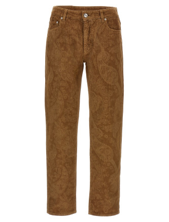 'Paisley' velvet pants