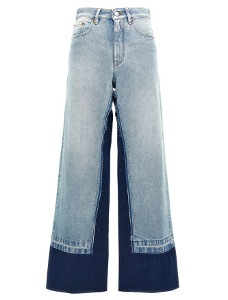 Contrast insert jeans