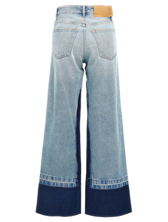 Contrast insert jeans #