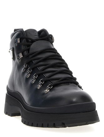 Logo leather ankle boots #