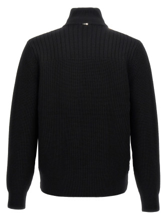 Two-material puffer jacket #