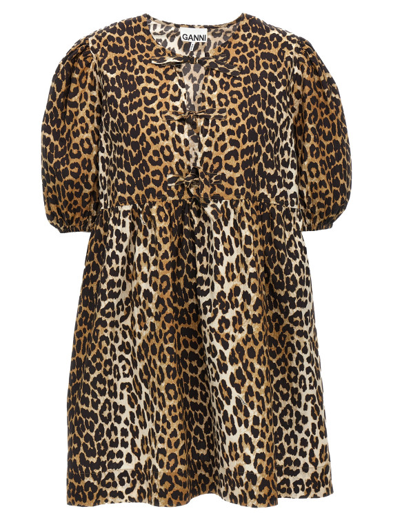 Leopard poplin dress #1