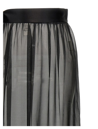 Chiffon long skirt #