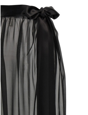 Chiffon long skirt #