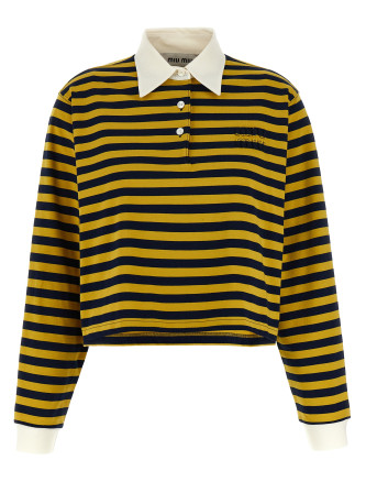 Striped polo shirt