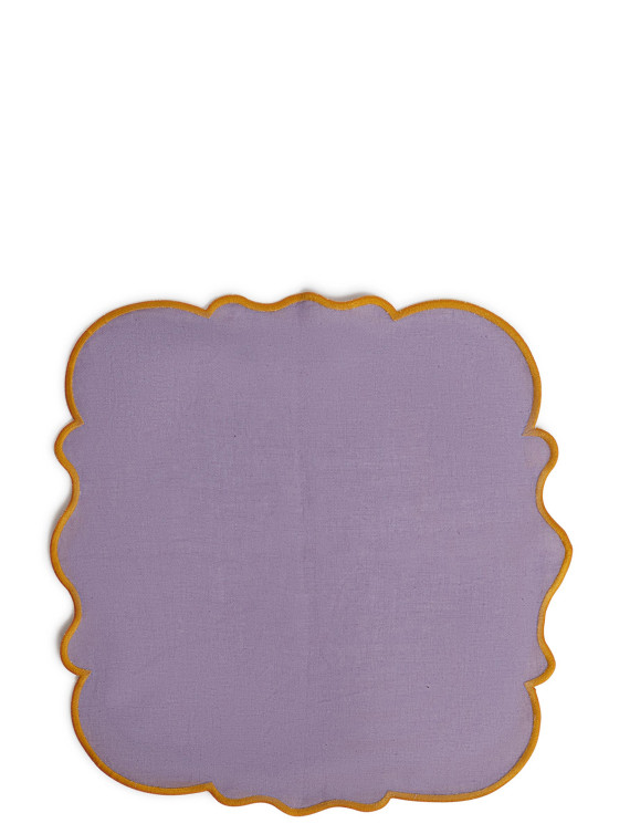 Set of 2 napkins with scalloped edge #1