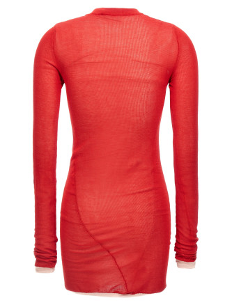 Two-material minidress #