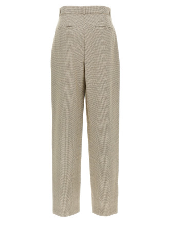 Micro check trousers #