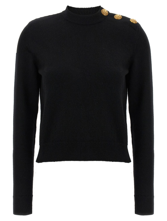 Eco-cashmere button sweater #1