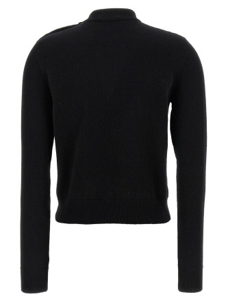 Eco-cashmere button sweater #
