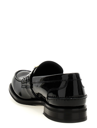 Logo patent leather loafer #