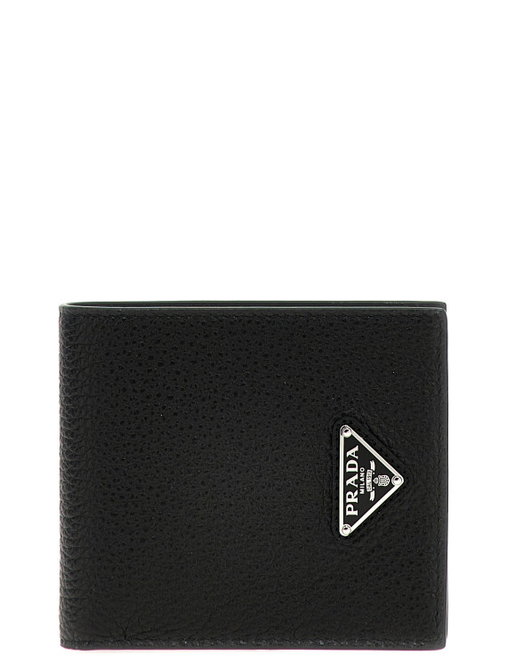 Logo leather wallet #1