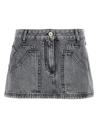 Multipocket mini skirt